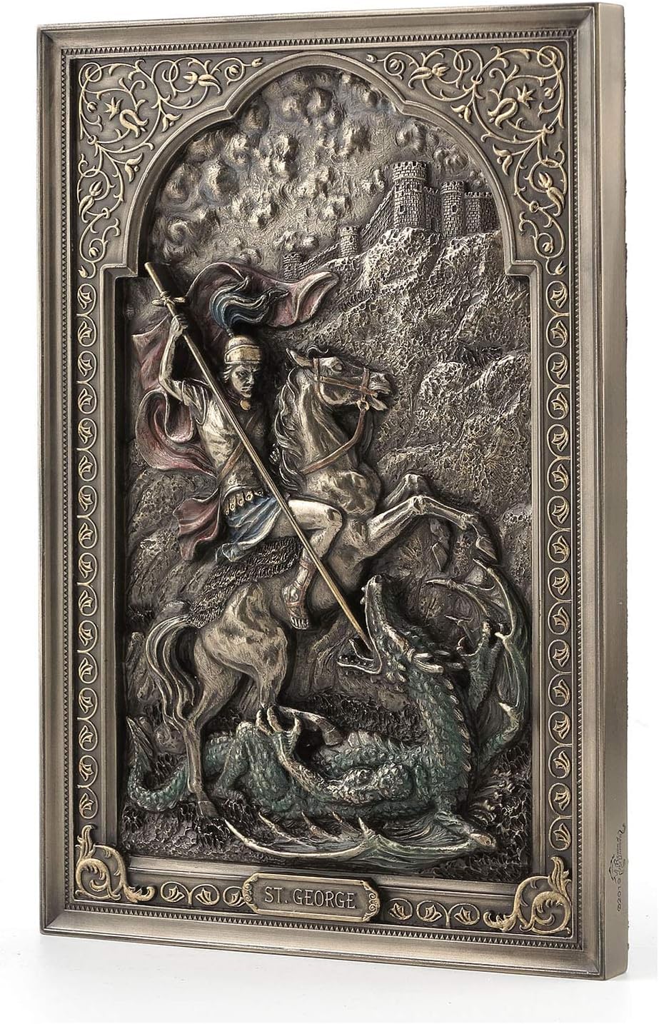 Saint George Dragon Slayer Wall Plaque – Sunshine Megastore