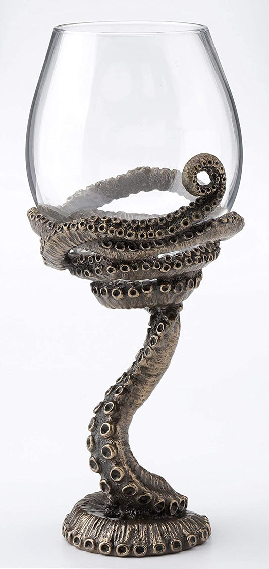 Steampunk Octopus Tentacle Wine Glass