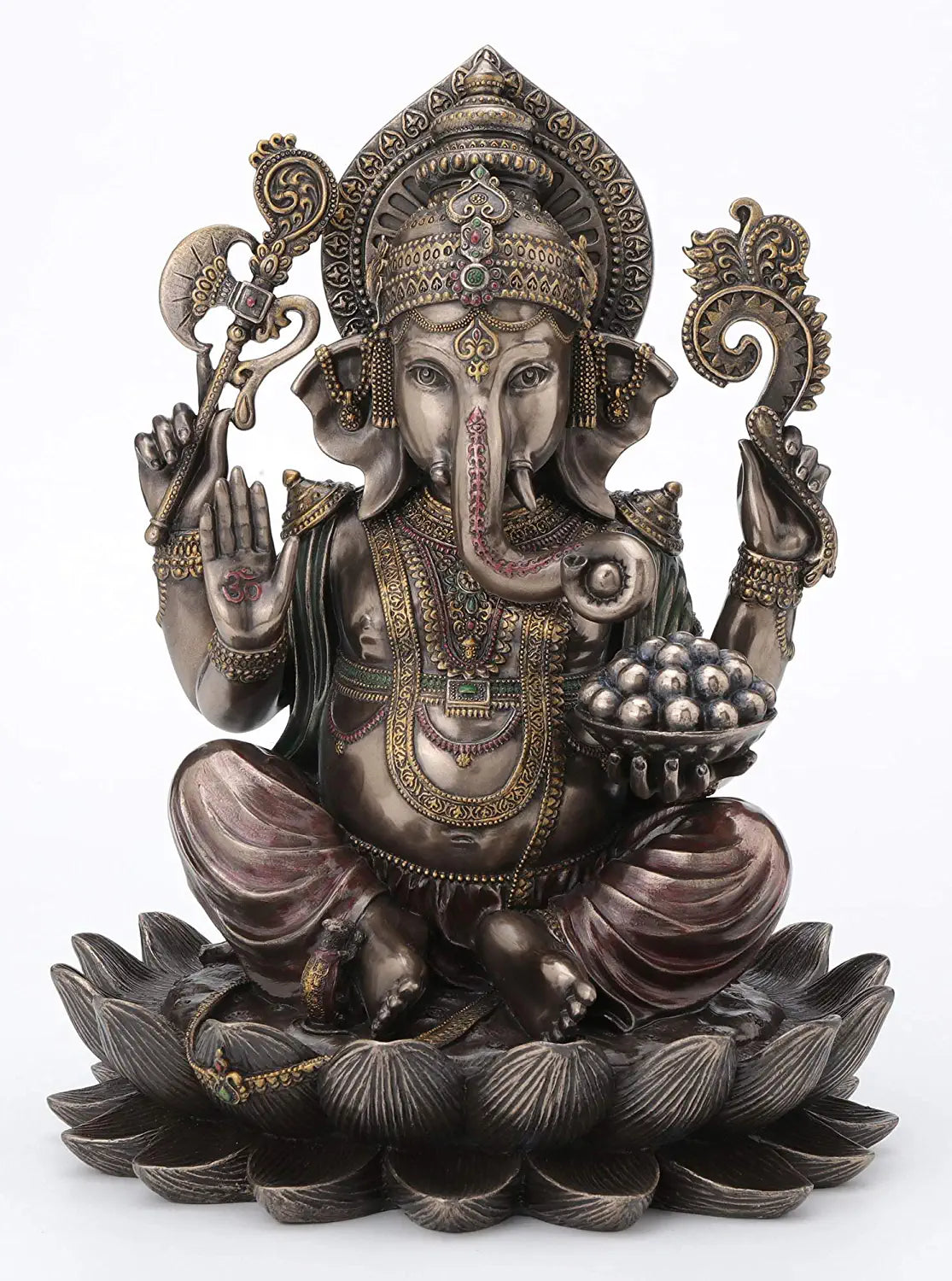 God Lord Ganesha Sitting On Lotus