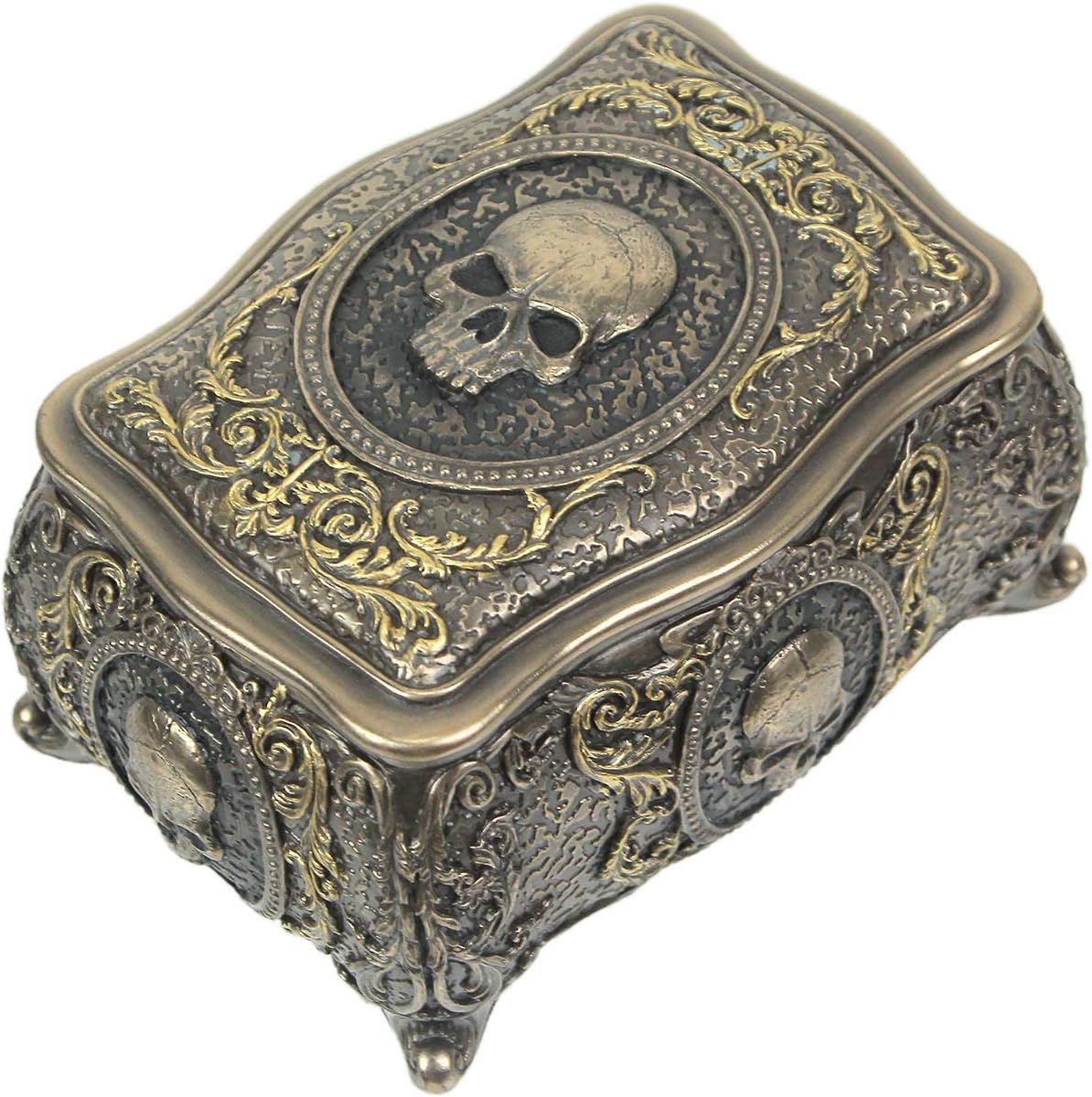 Skull Brooch Trinket Box