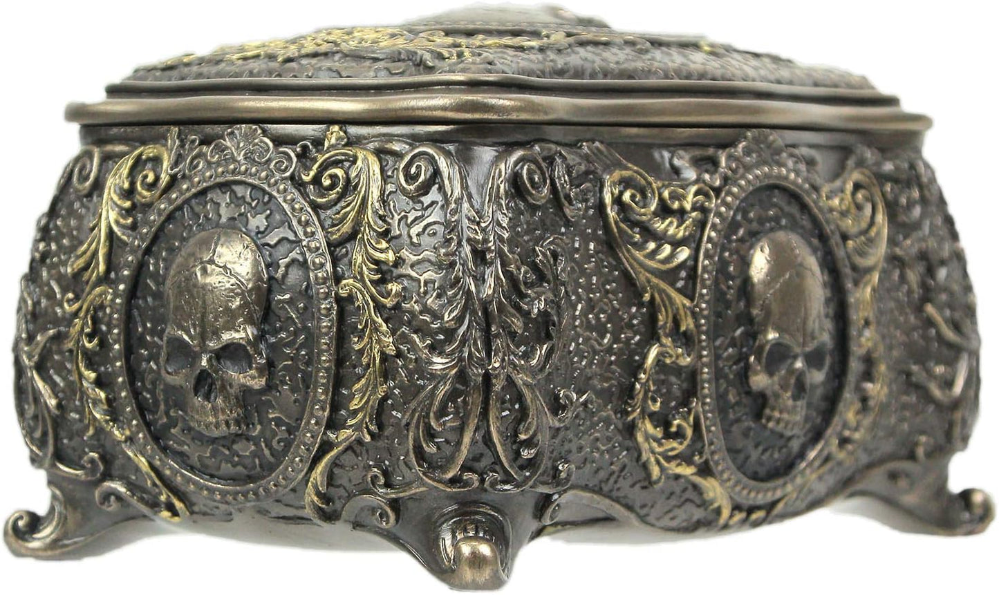 Skull Brooch Trinket Box
