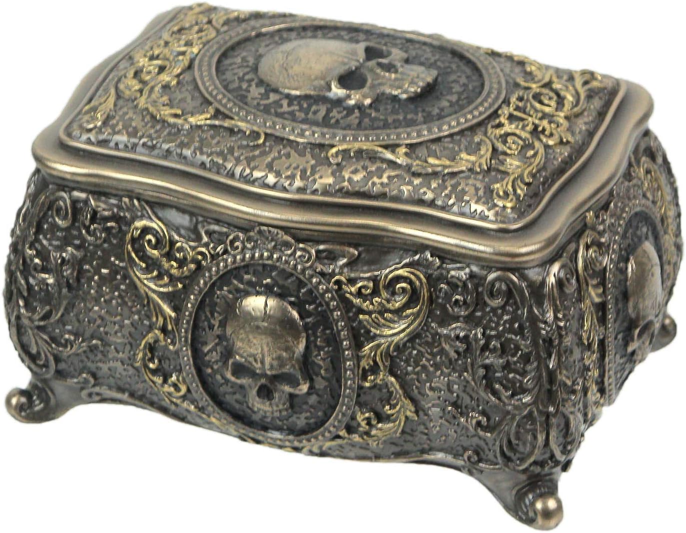 Skull Brooch Trinket Box