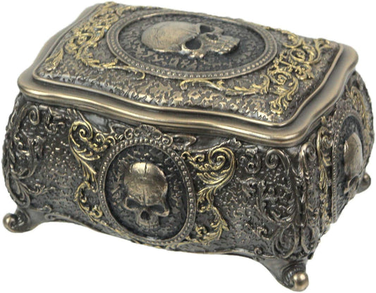 Skull Brooch Trinket Box
