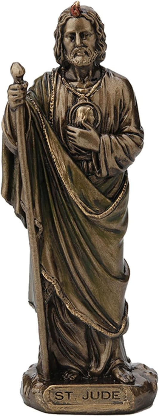 Saint Jude The Apostle Hand Painted Miniature Statue