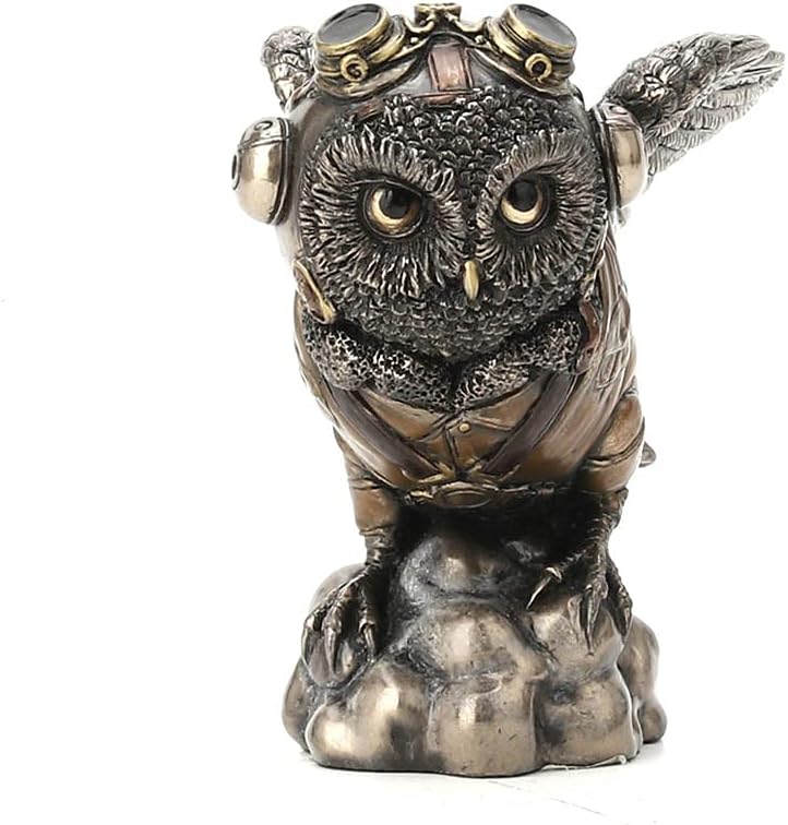 Flying Ace Aviator Owl Decorative Figurine