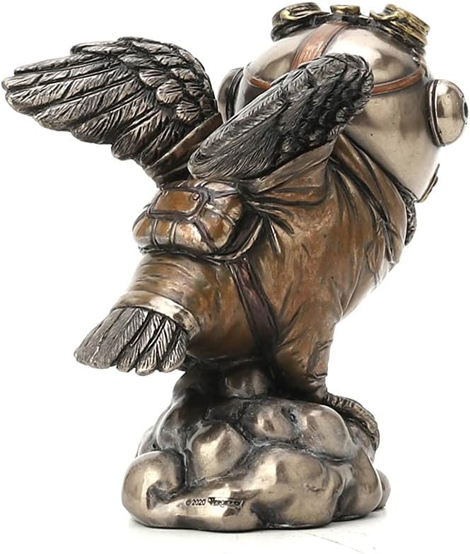 Flying Ace Aviator Owl Decorative Figurine