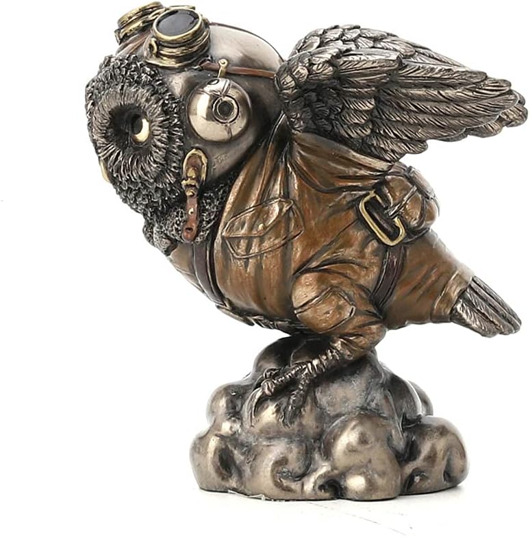 Flying Ace Aviator Owl Decorative Figurine