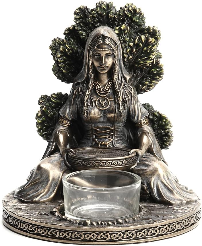 Celtic Goddess Danu Tealight Candle Holder