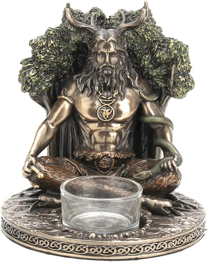 Celtic God Cernunnos Tealight Candle Holder