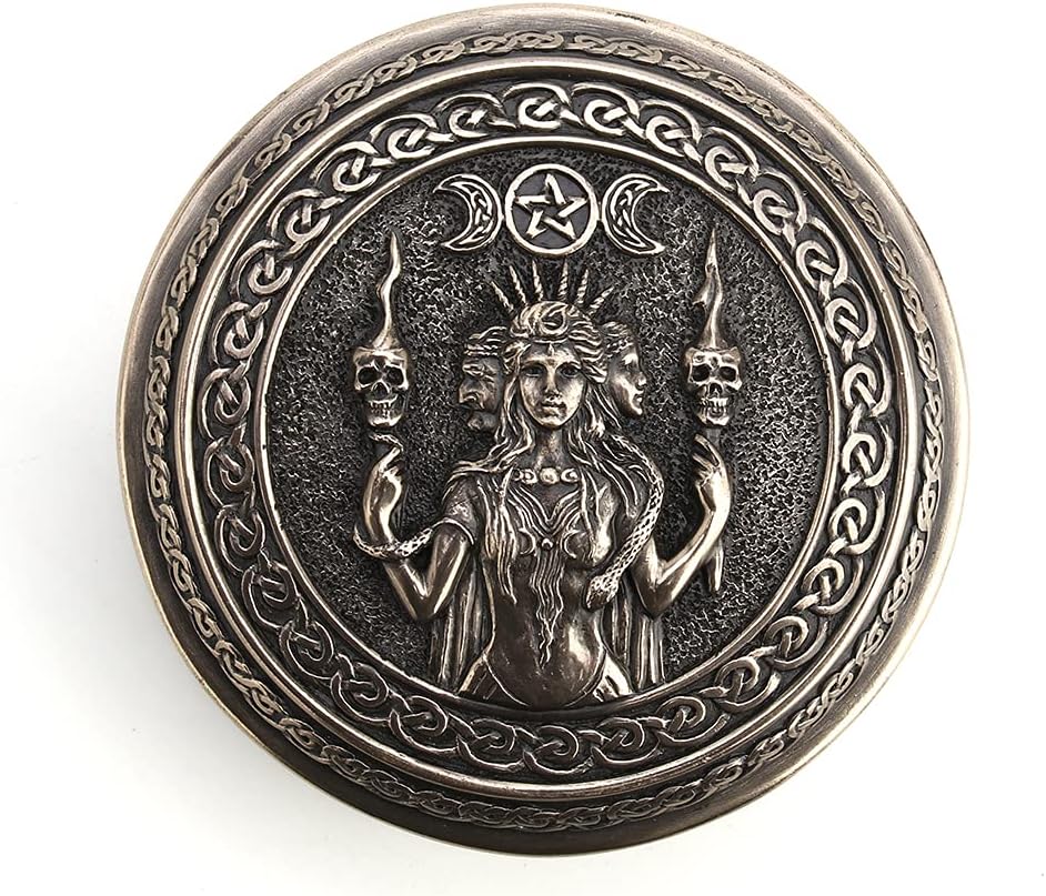 Hecate Goddess Of Chthonic Round Trinket Box