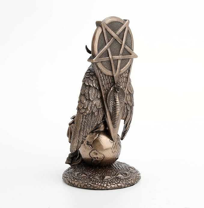 Statue Of Baphomet Sitting On Globe