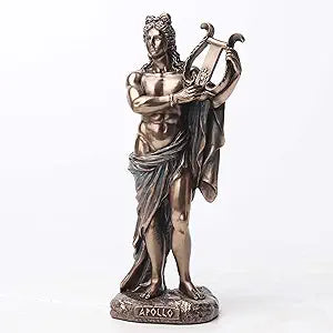 Greek God Apollo Playing Lyre