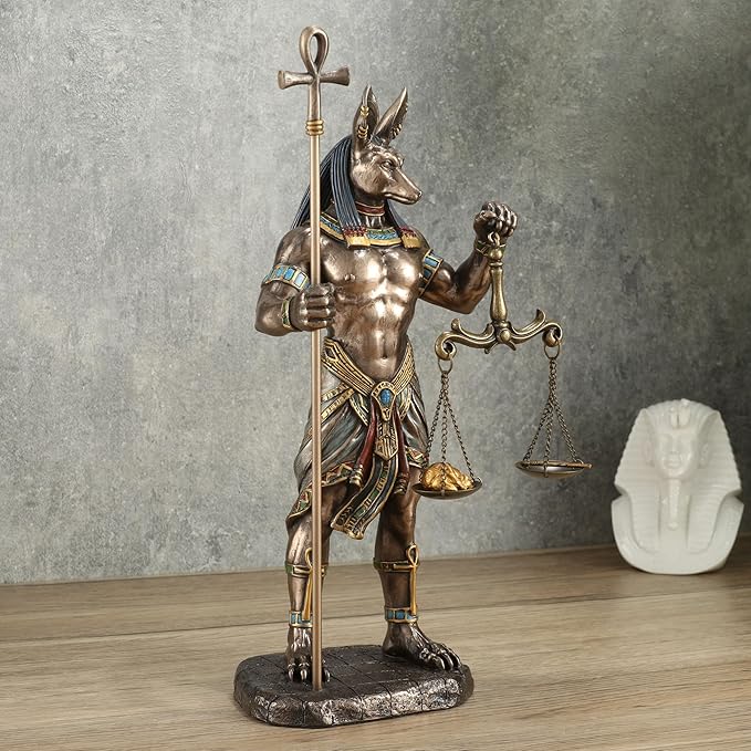 Anubis Holding Ankh And Scale