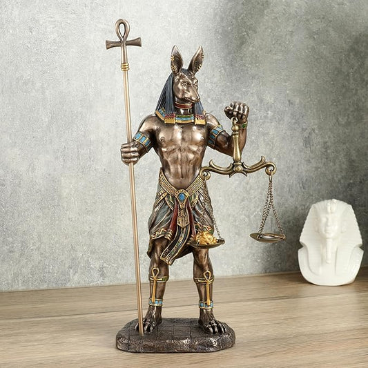 Anubis Holding Ankh And Scale