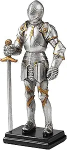 Medieval Knight Armor Sword Stance