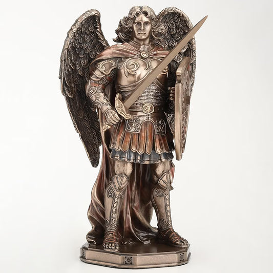 Archangel Saint Michael Wielding Sword and Shield