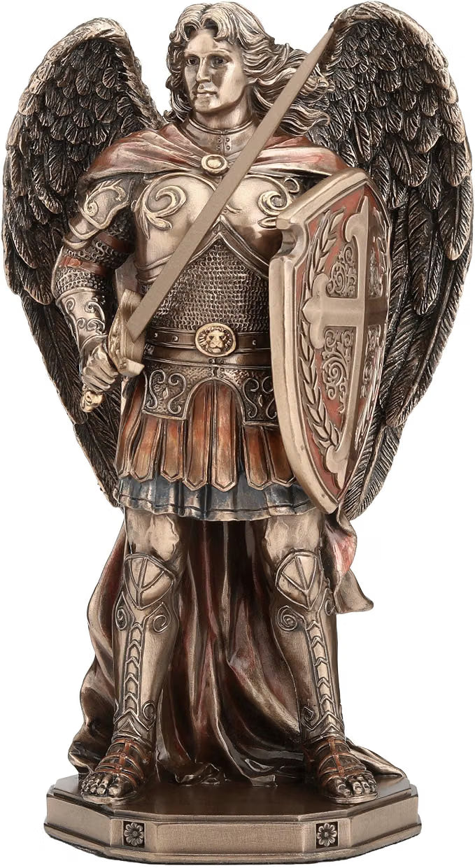 Archangel Saint Michael Wielding Sword and Shield