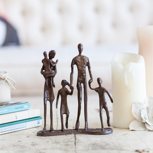 Five Sand Casted Metal Sculpture in a Beautiful Bronze Finish