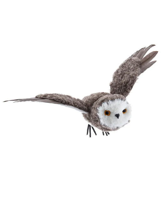 Brown Flying Owl Ornament