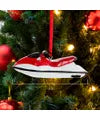 Red And White Jet Ski Ornament