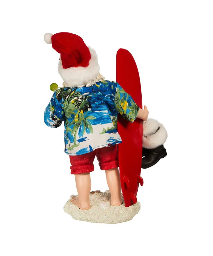 11" Fabriché Beach Santa With Surfboard