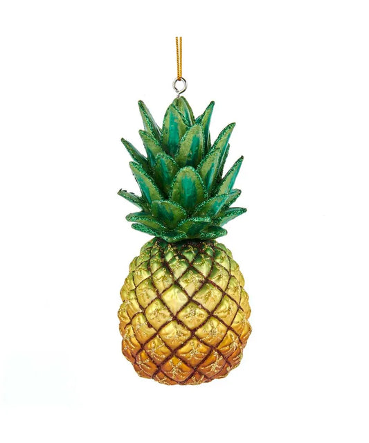 4- Inch Pineapple Glass Ornament