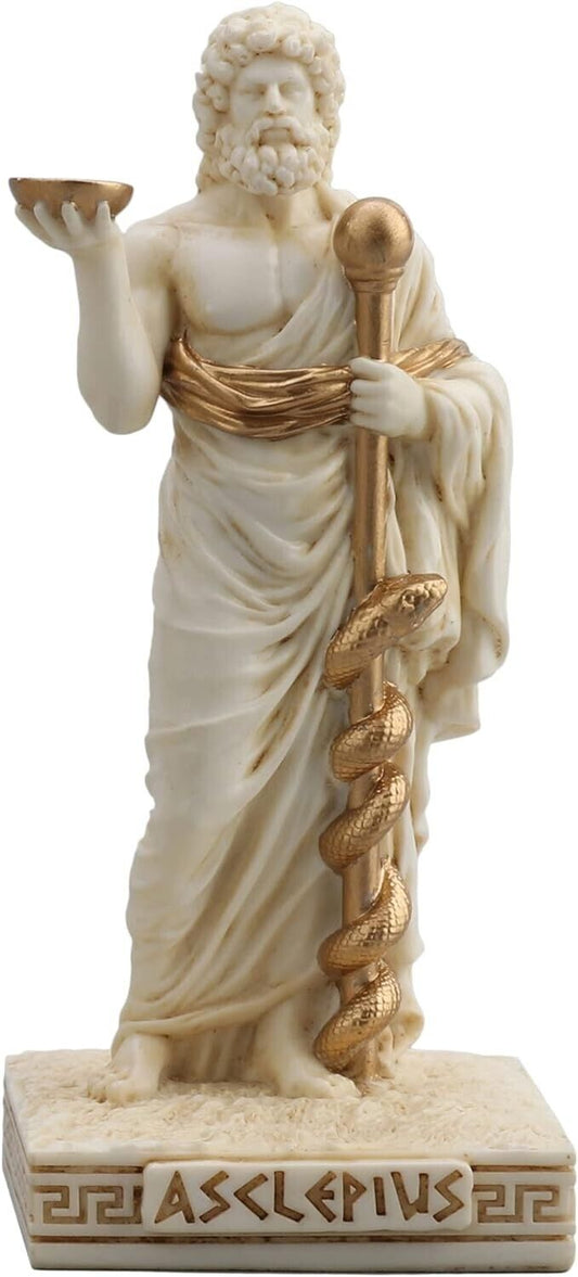 Asclepius Greek God Of Medicine Miniature Figurine
