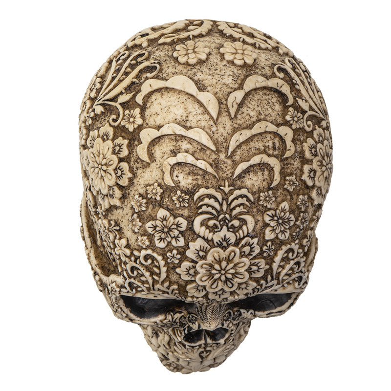 Floral  Skull  Collectible