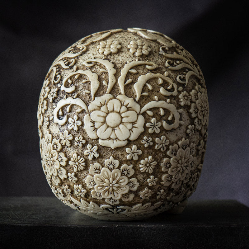 Floral  Skull  Collectible