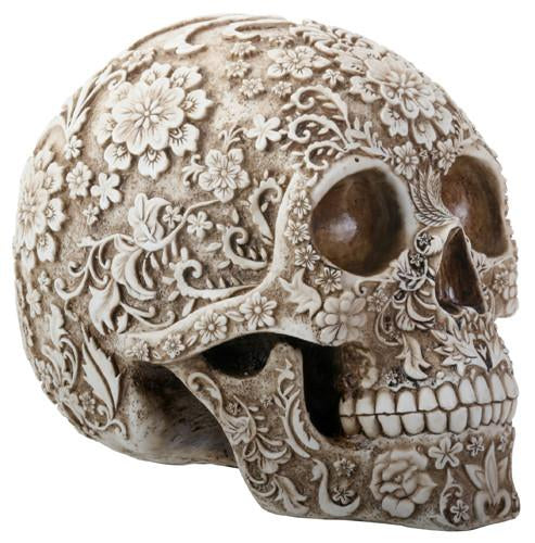 Floral  Skull  Collectible