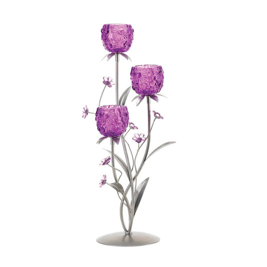 Flower Fuchsia Blooms Candleholder