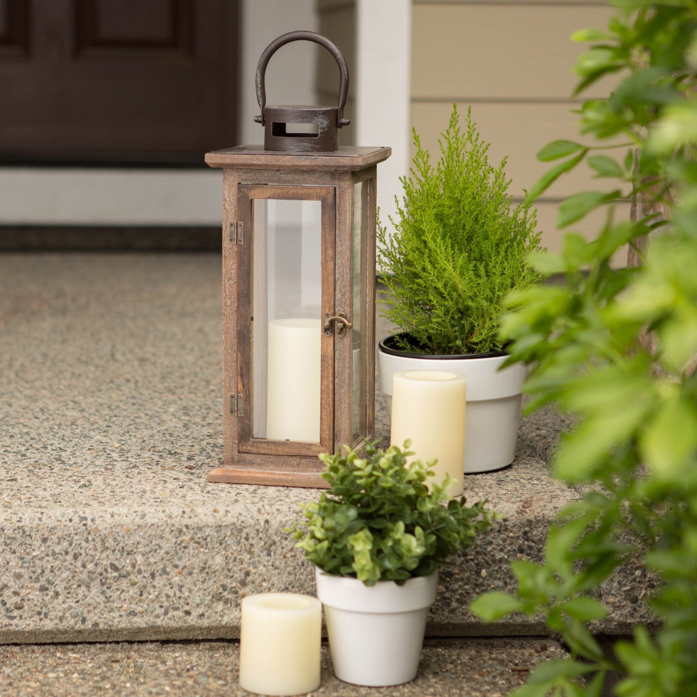 Wood Pine Lodge Lantern