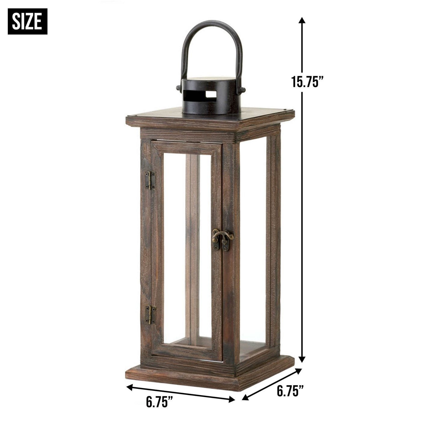 Wood Pine Lodge Lantern