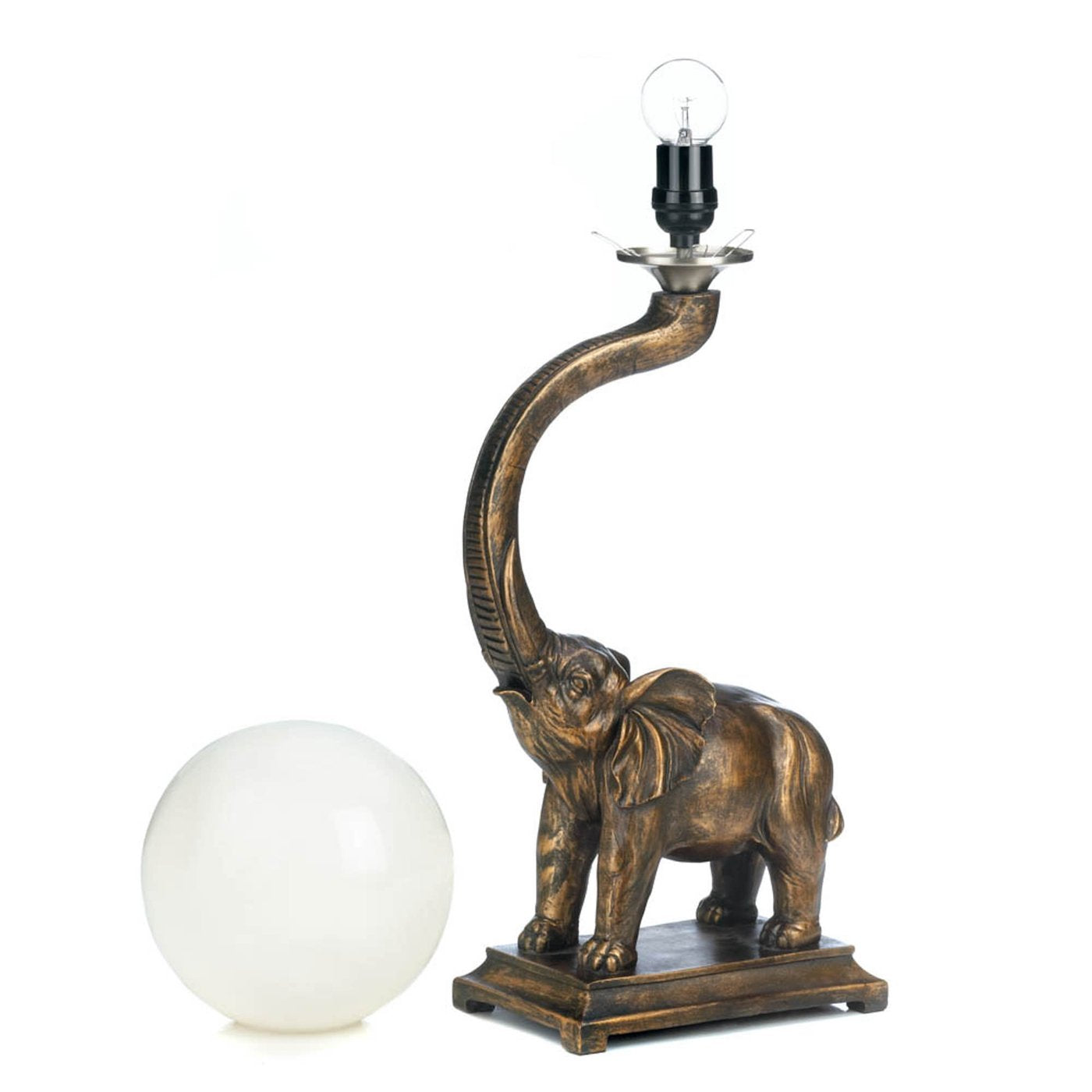 Trumpeting Elephant Lamp