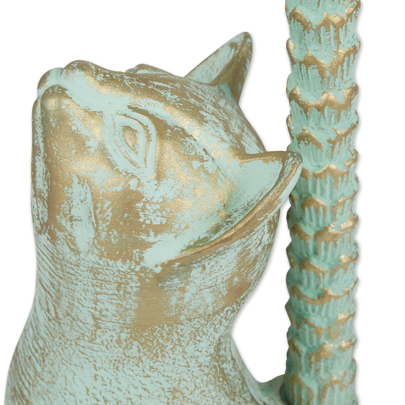 Unique Green Cat Birdbath