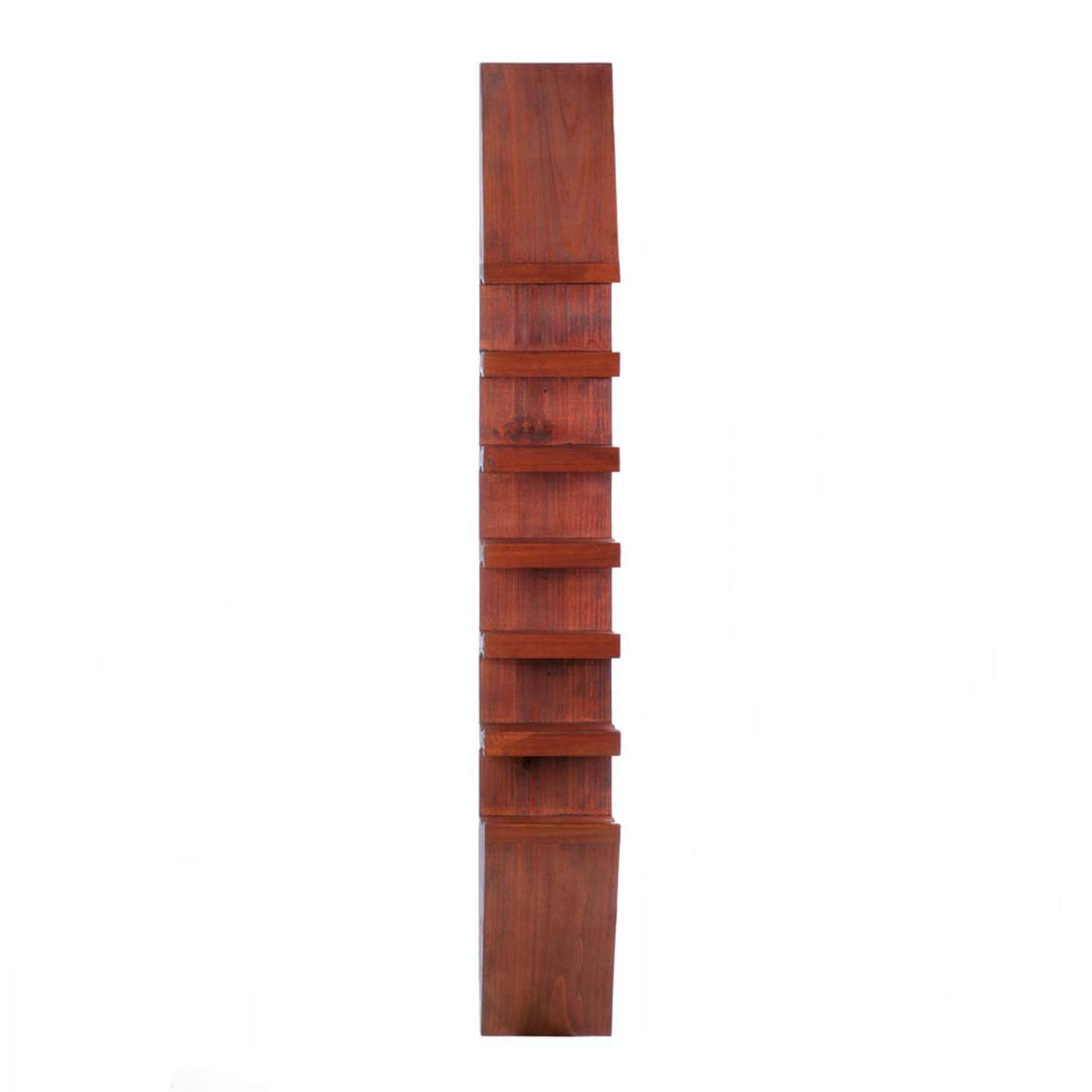 Sleek Wooden Wine Wall Rack