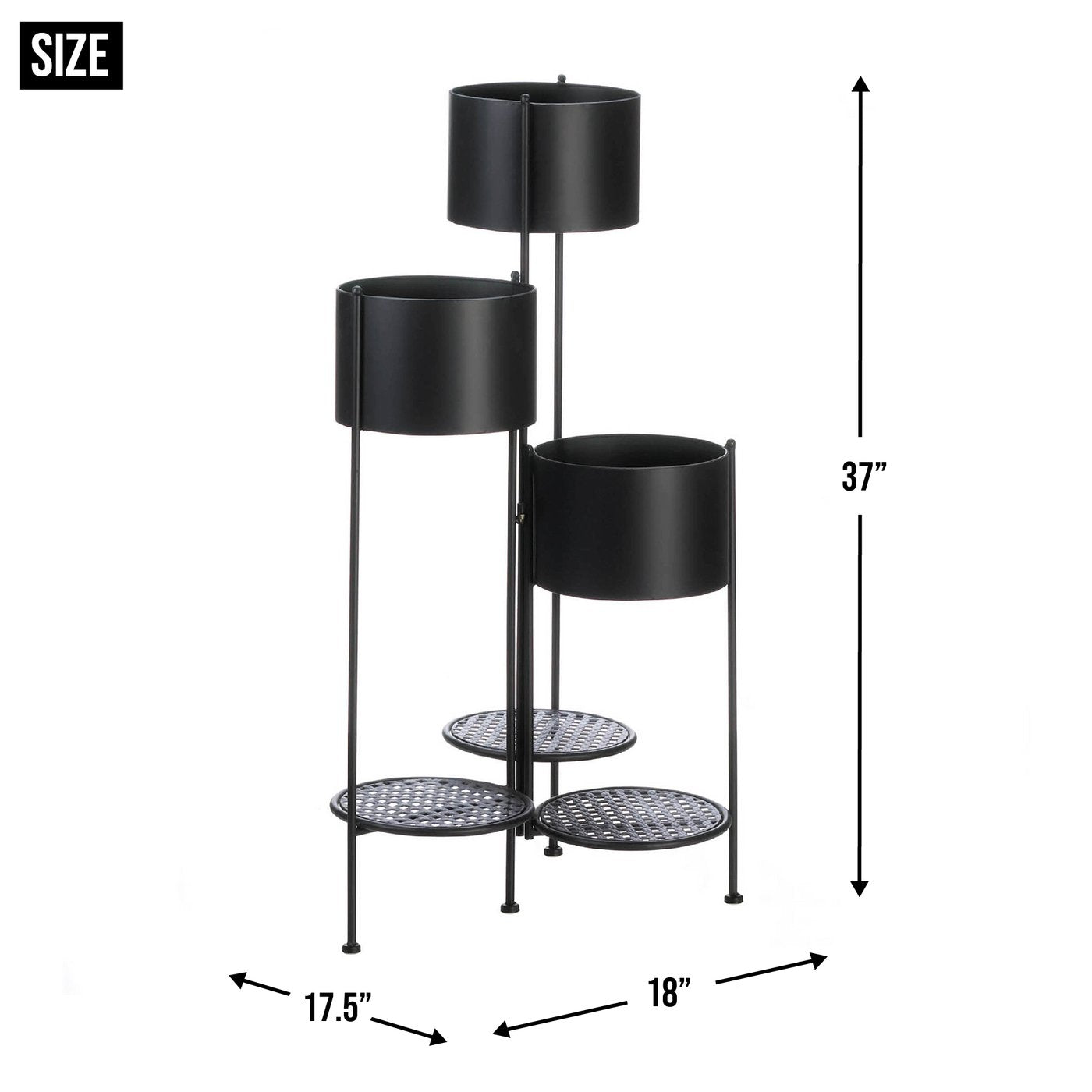 3 Tier Barrel Bucket Plant Stand