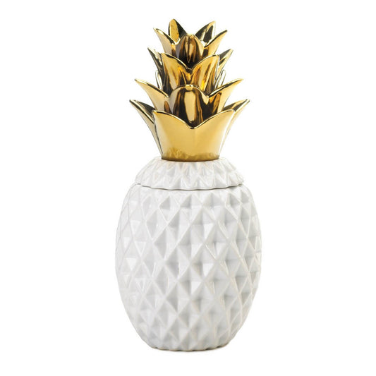 Gold Topped Pineapple Jar