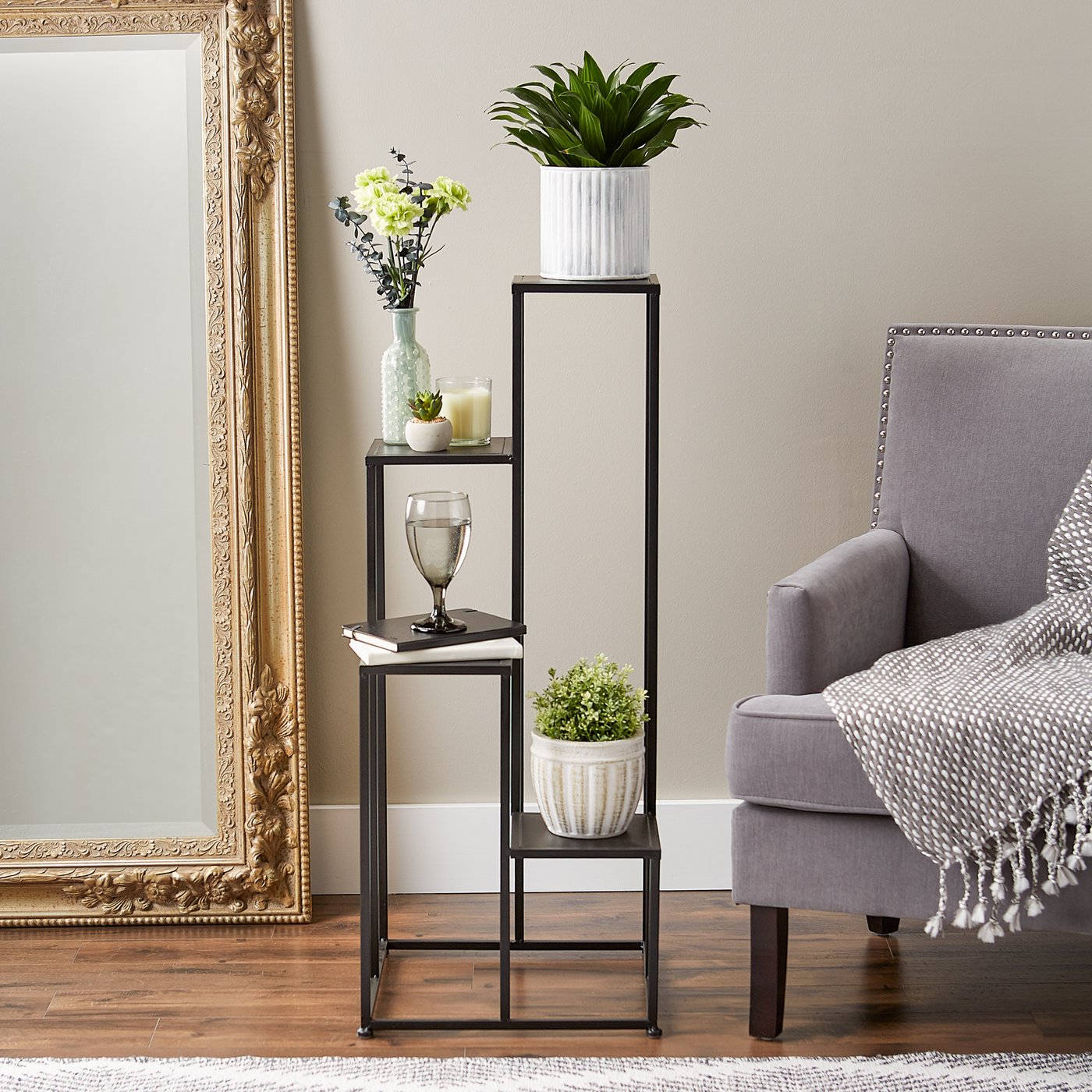 Modern Four Tier Plant Stand
