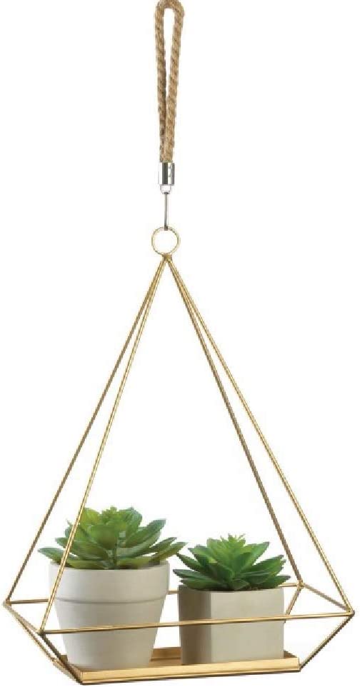 Hanging Plant Holder With Rectangle Base