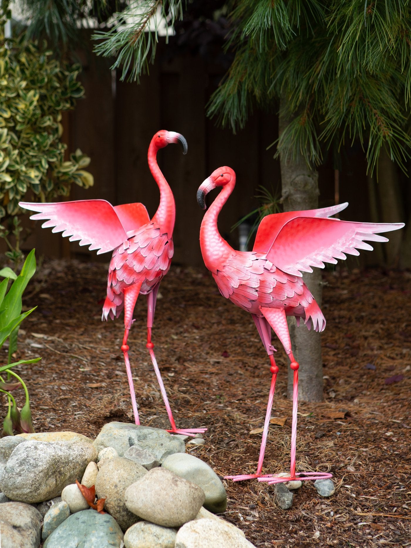 Large Flying Flamingo Statue