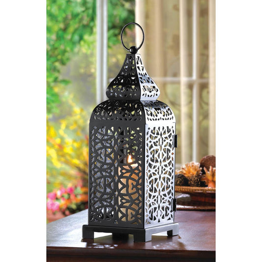 Black Moroccan Candle Lantern