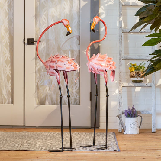 Flamboyant Flamingo Garden Stakes