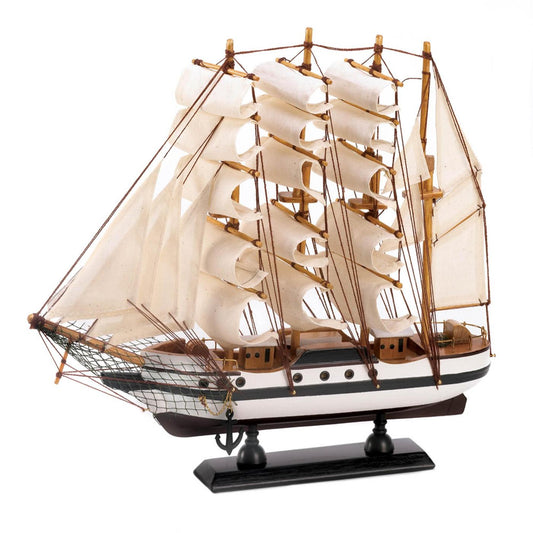 Cream German Passat Model Ship