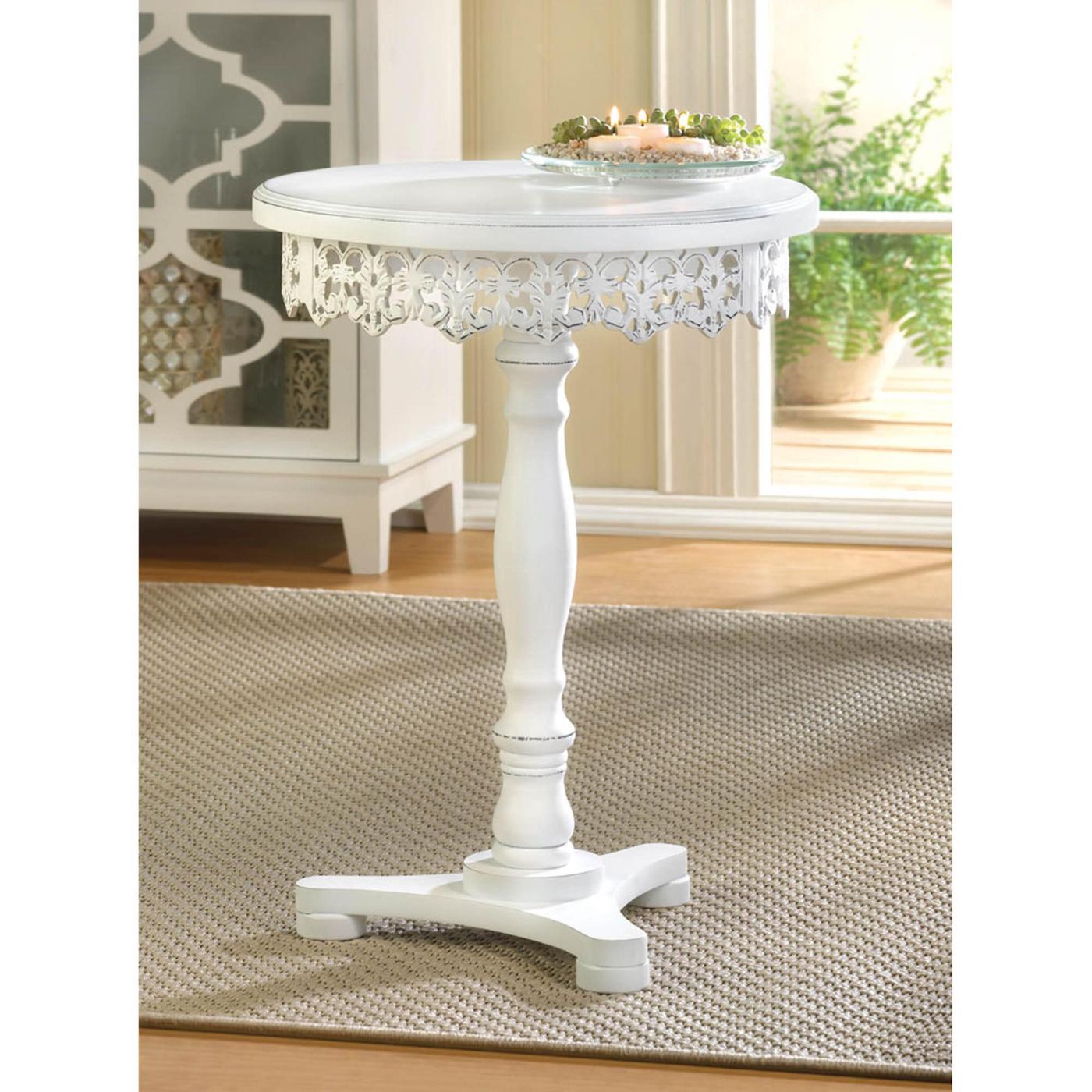 Classy Flourish Pedestal Table