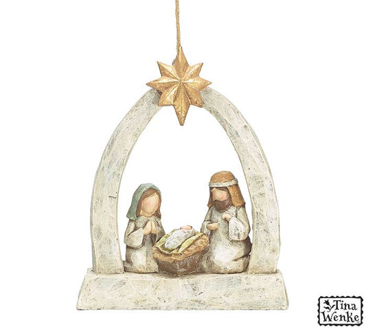 A King Is Born Holy Family Ornament Nativity