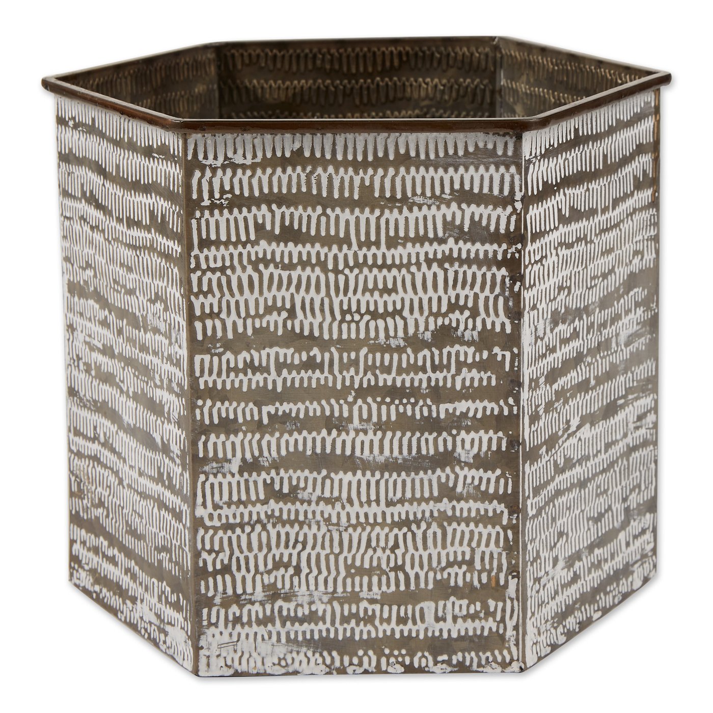 Hexagon Bucket Plant Stand Set Of 2