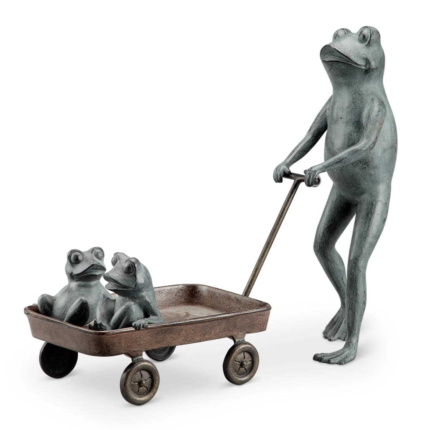 Frog Family With Wagon Planter