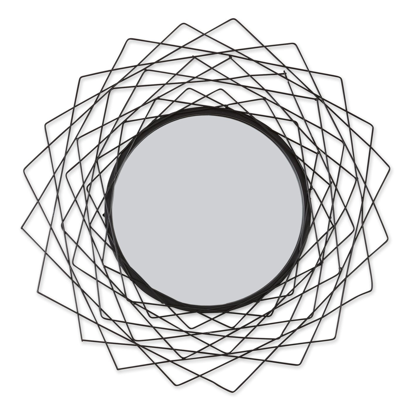 Geometric Black Wall Mirror