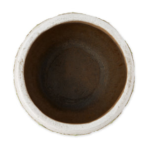 Set of Two Greek Leaf Cement Flower Pot
